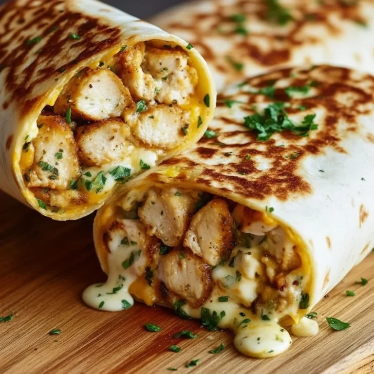 Garlic Chicken Wraps 8 2
