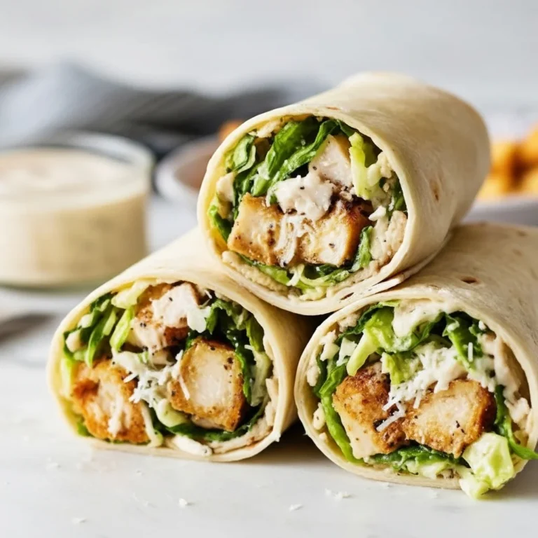 Easy Chicken Caesar Wrap 9